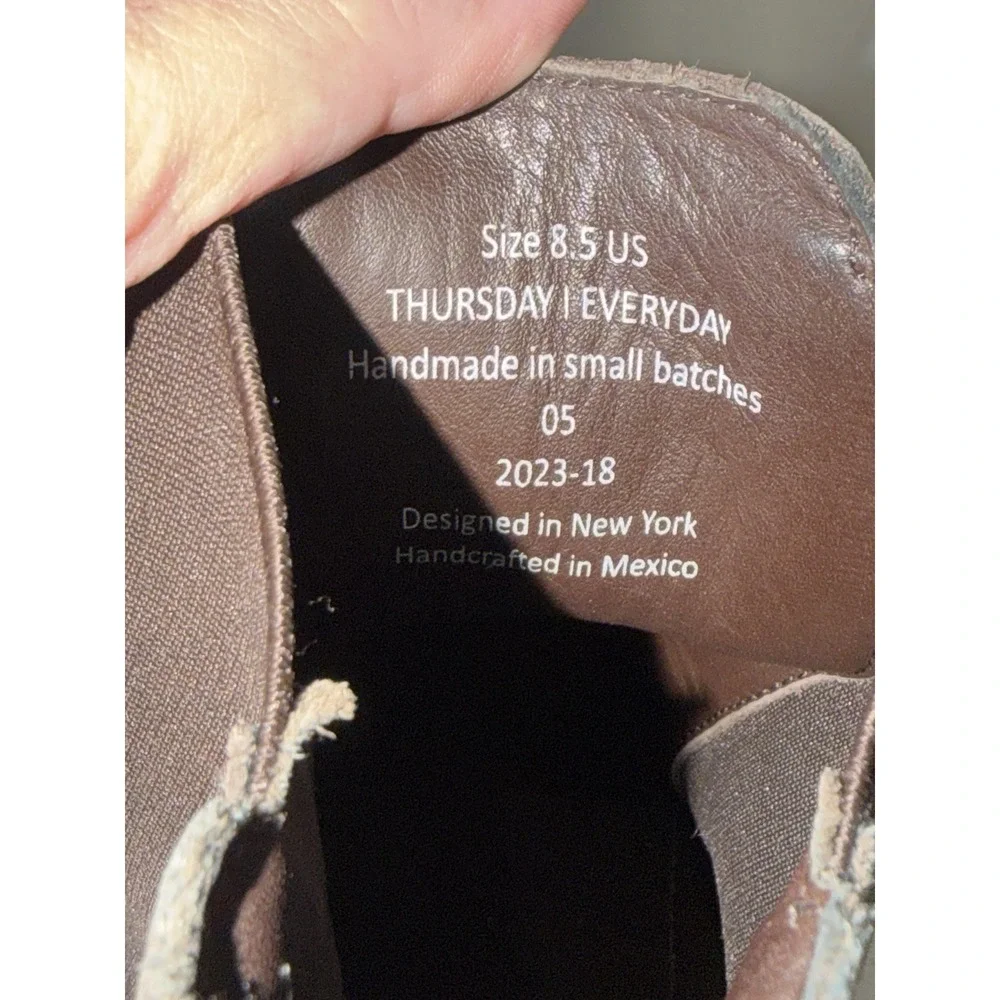 Thursday Womens Knockout Chelsea Boots Sz 7 Brown Leather +‎ 2.75